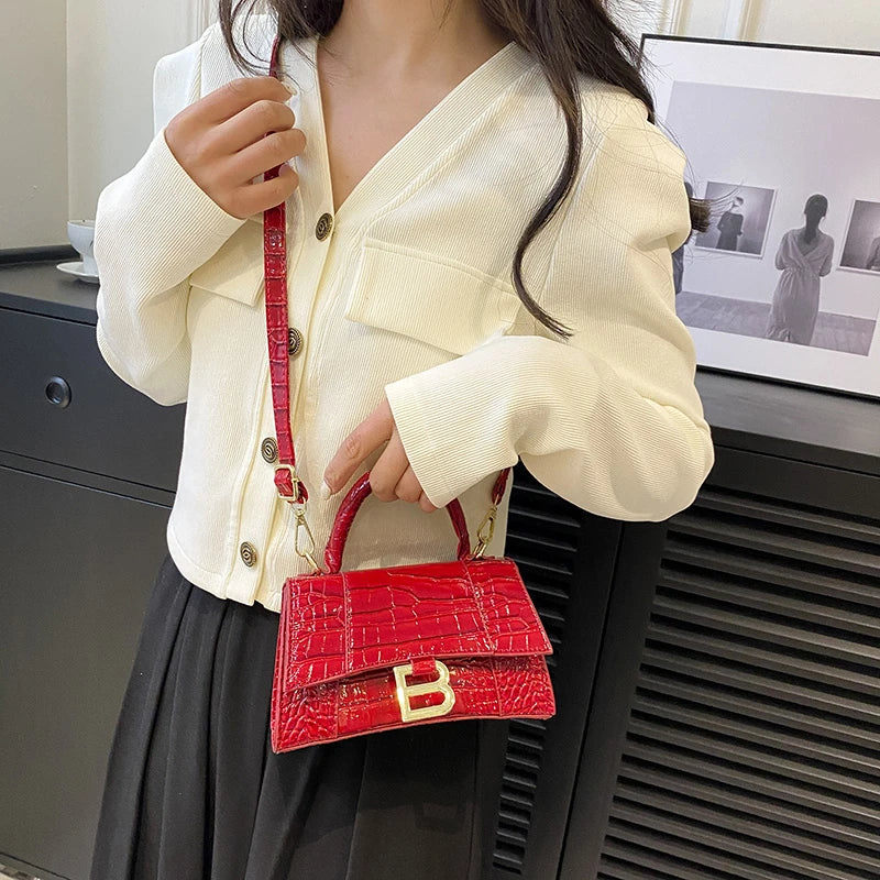 Fashionable Leather Handbag With Spacious Interior For Elegant Ladies By Famous Designer, Luxury Brand