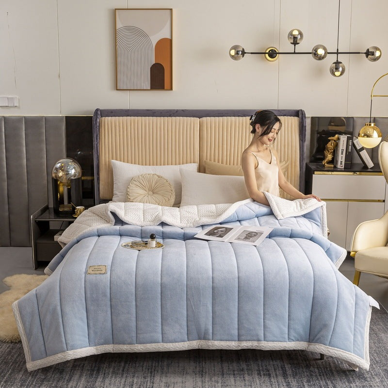 Milk Velvet Beibei Velvet Blanket Thickened In Winter