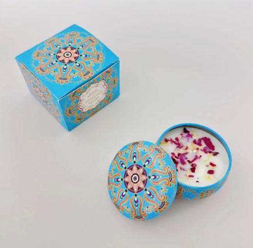 Natural Dried Flower Candle Flower Fragrance Incense Candle