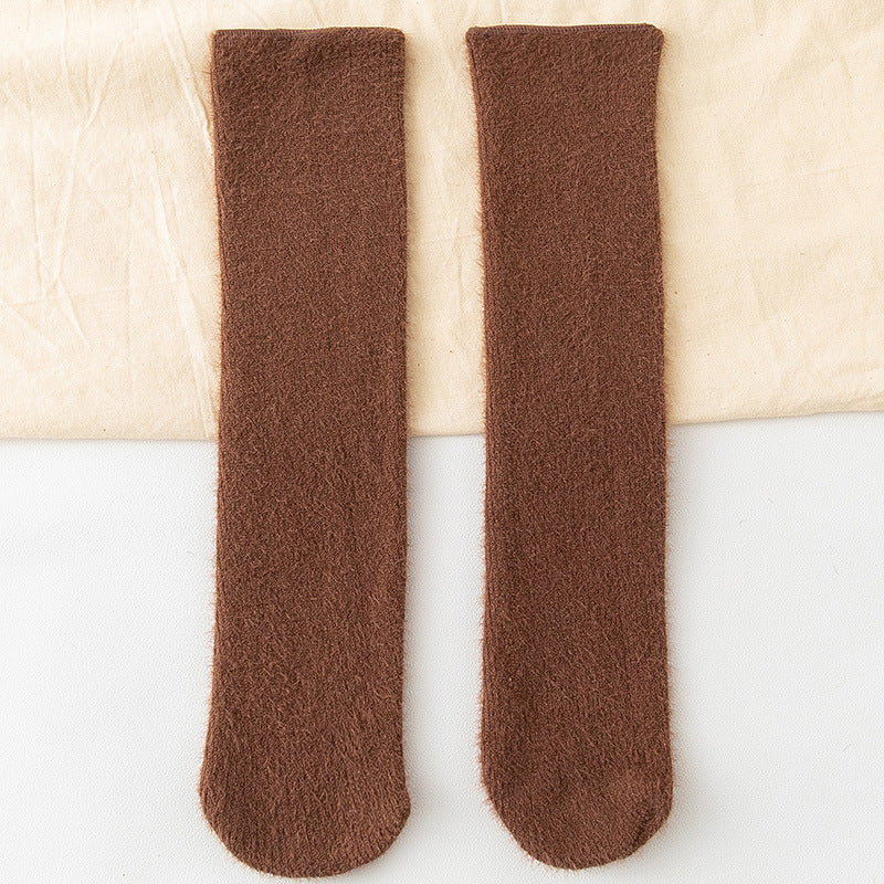Plus Velvet Thick Warm Mink Velvet Snow Socks
