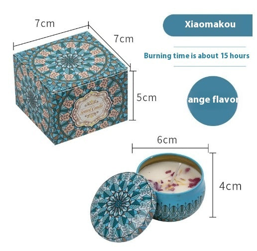 Natural Dried Flower Candle Flower Fragrance Incense Candle