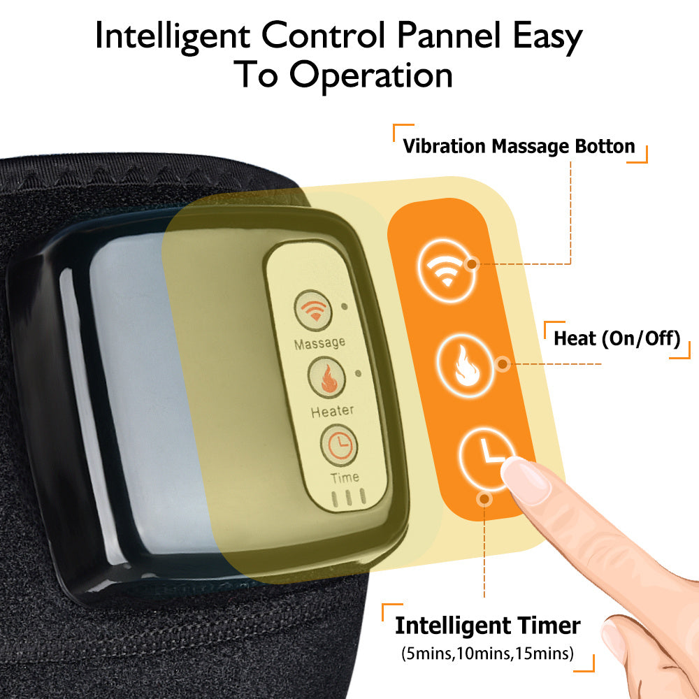 Electric Infrared Heating Knee Massager - Vibration Therapy Pain Relief Wrap