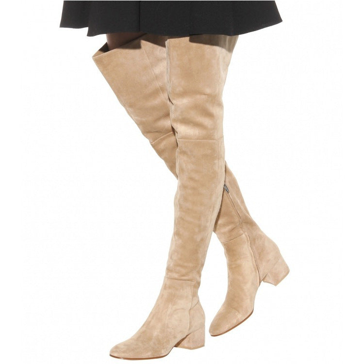 Suede Boots Over The Knee Boots Women's Boots High Boots