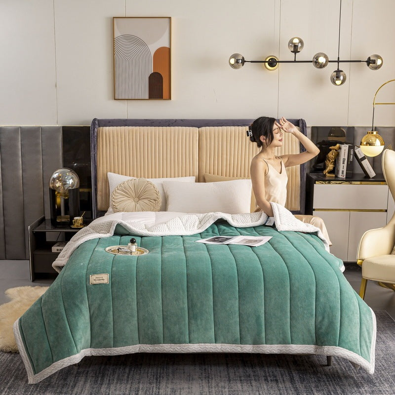Milk Velvet Beibei Velvet Blanket Thickened In Winter