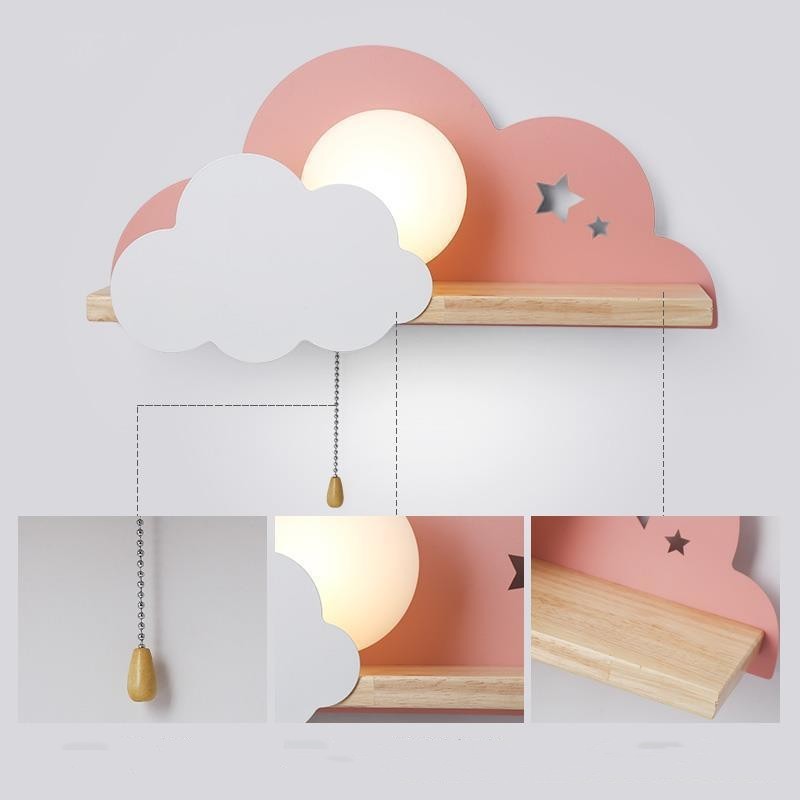 Simple Bedside Cloud Decoration Creative Wall Lamp