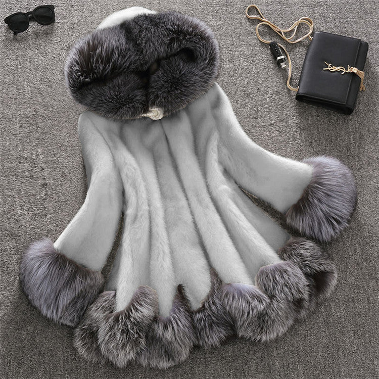 Luxurious Faux Fur Mink Coat - Premium Soft Winter Outerwear for Women
