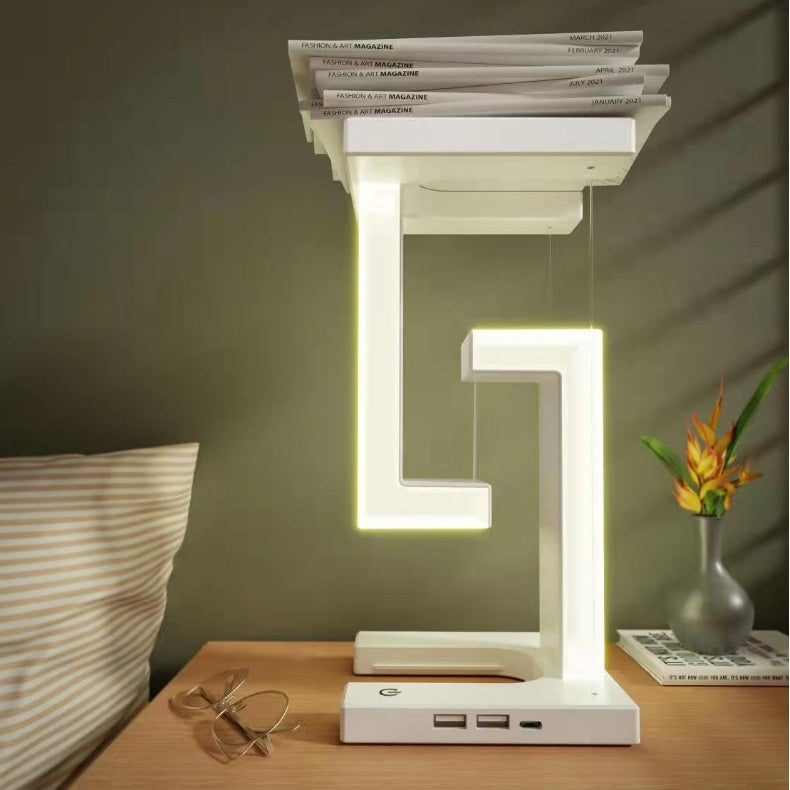 Modern Smartphone Wireless Charging Suspension Table Lamp Balance Lamp Floating For Home Bedroom