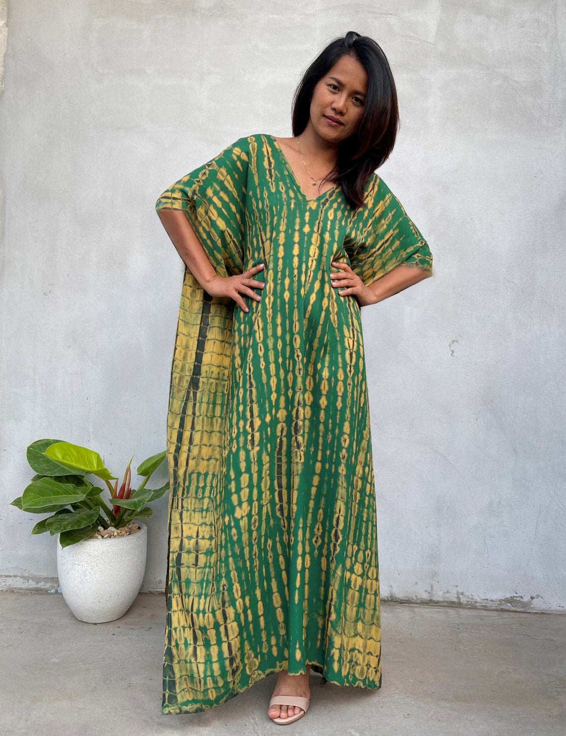 Rustic Chic Cotton Beach Cover-up Robe Dress