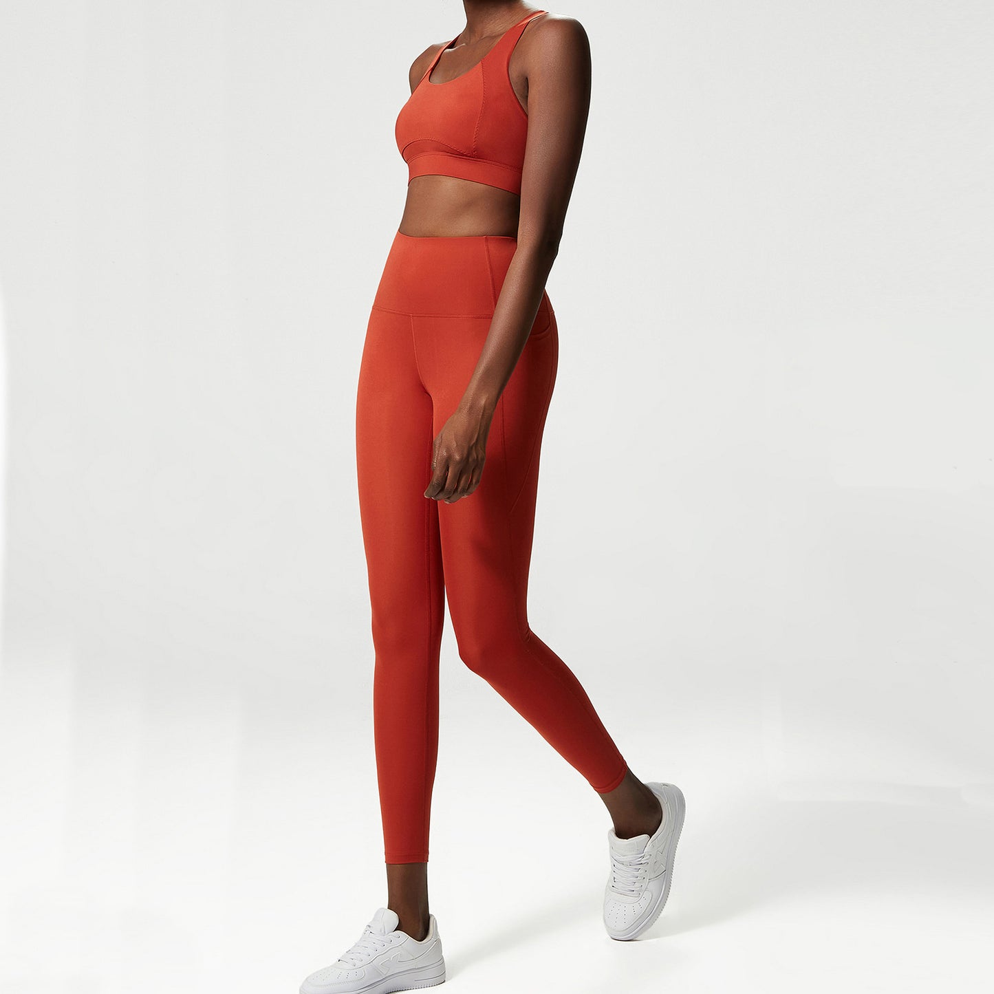 Women's Fashion Sports Bra Set - High Support Workout Activewear