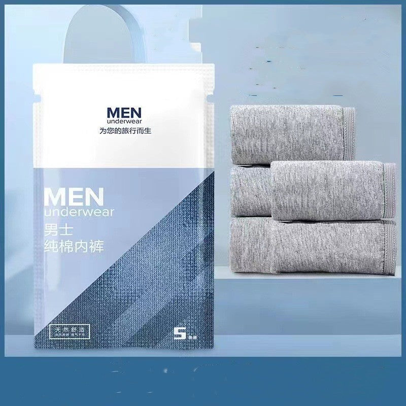 Disposable Men's Pure Cotton Underwear - Travel & Emergency Essentials