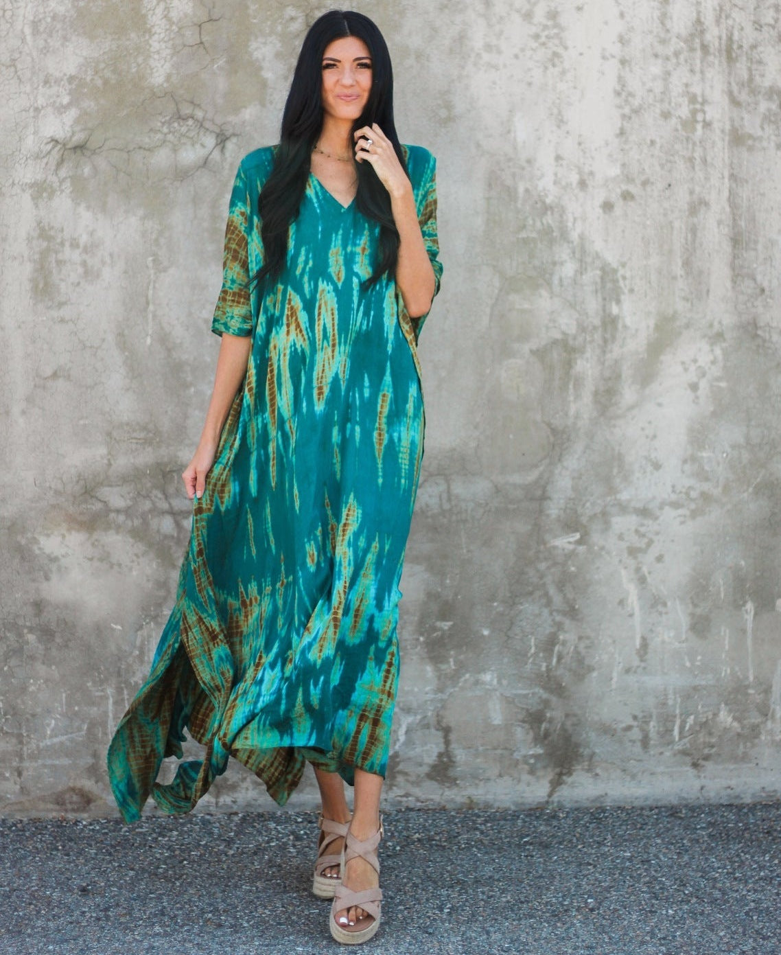 Rustic Chic Cotton Beach Cover-up Robe Dress