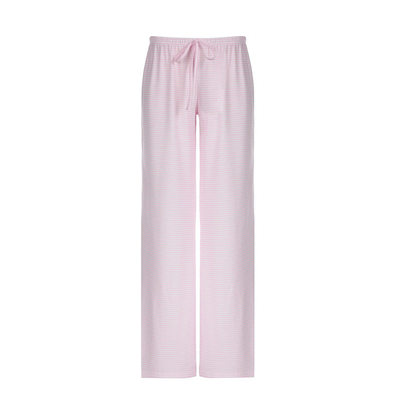 Your Luxury Striped Wide Leg Trousers In Premium Satin Deliver Everyday Glamour And Comfort.