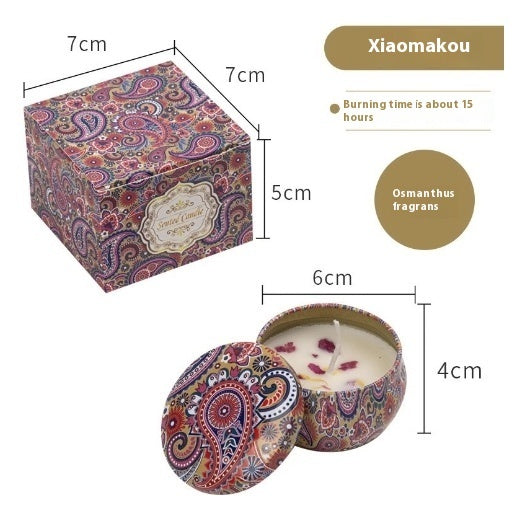Natural Dried Flower Candle Flower Fragrance Incense Candle