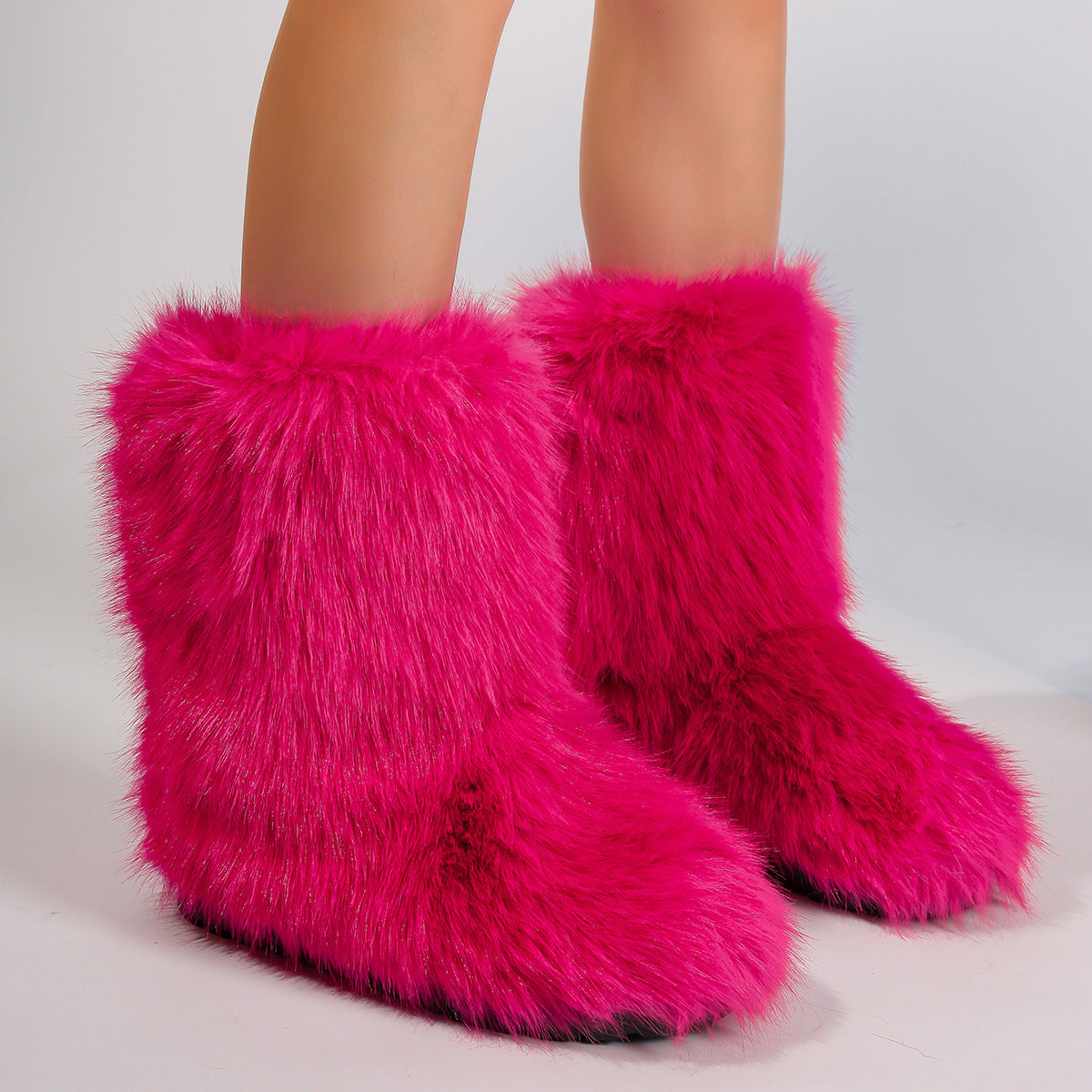 Cozy Chic Trending Faux Fur Boots