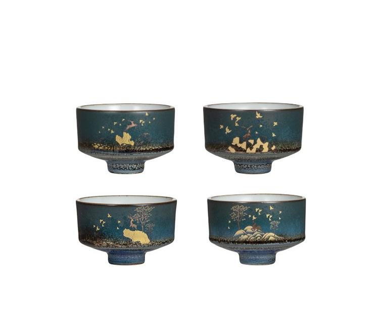 Ceramic Tea Set With Glazed Teacups - Merch Gone Viral