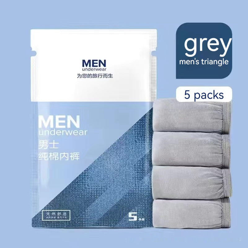 Disposable Men's Pure Cotton Underwear - Travel & Emergency Essentials