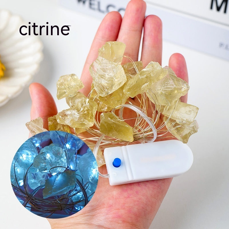 Natural Crystal Coarse Stone Gravel Atmosphere Light