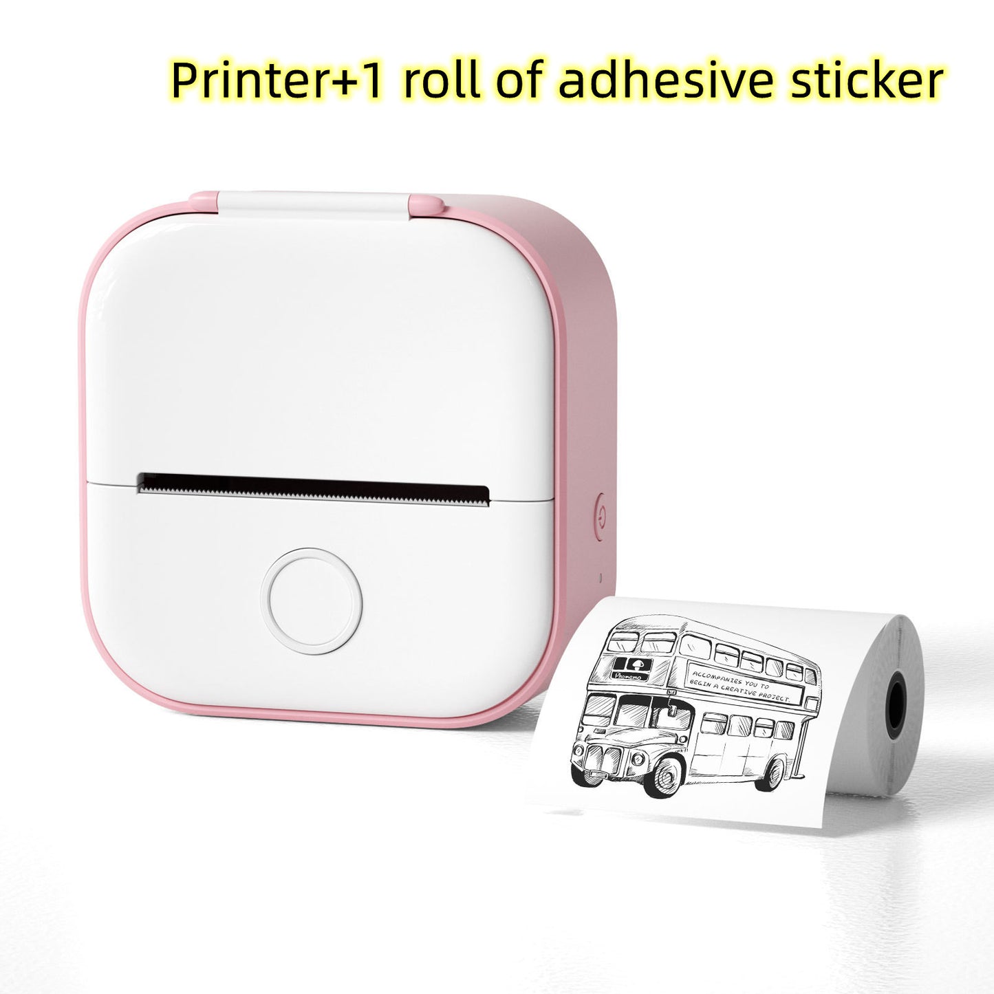 Portable Mini Thermal Label Printer - Bluetooth Home Photo Student Wrong Question Price Tag Printer