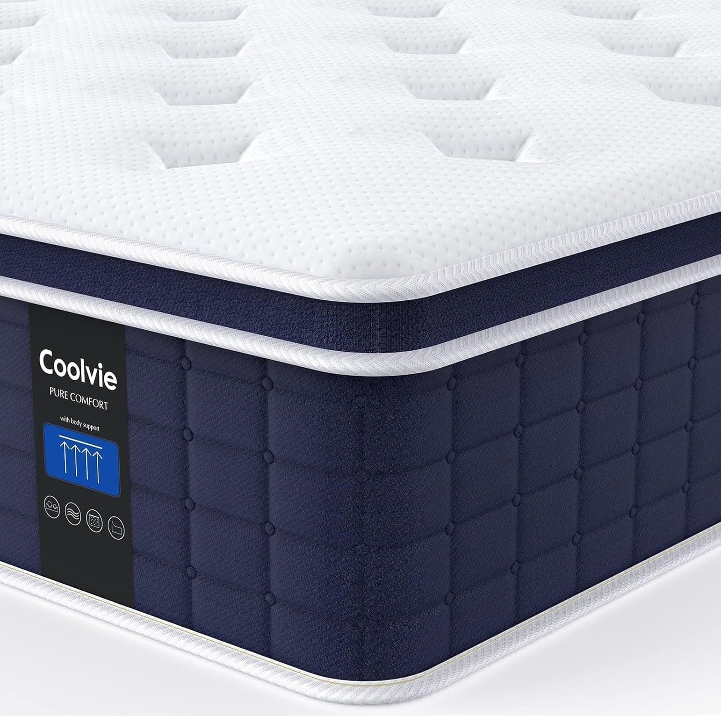 Full Size 12 Inch Firm Hybrid Mattress in Box