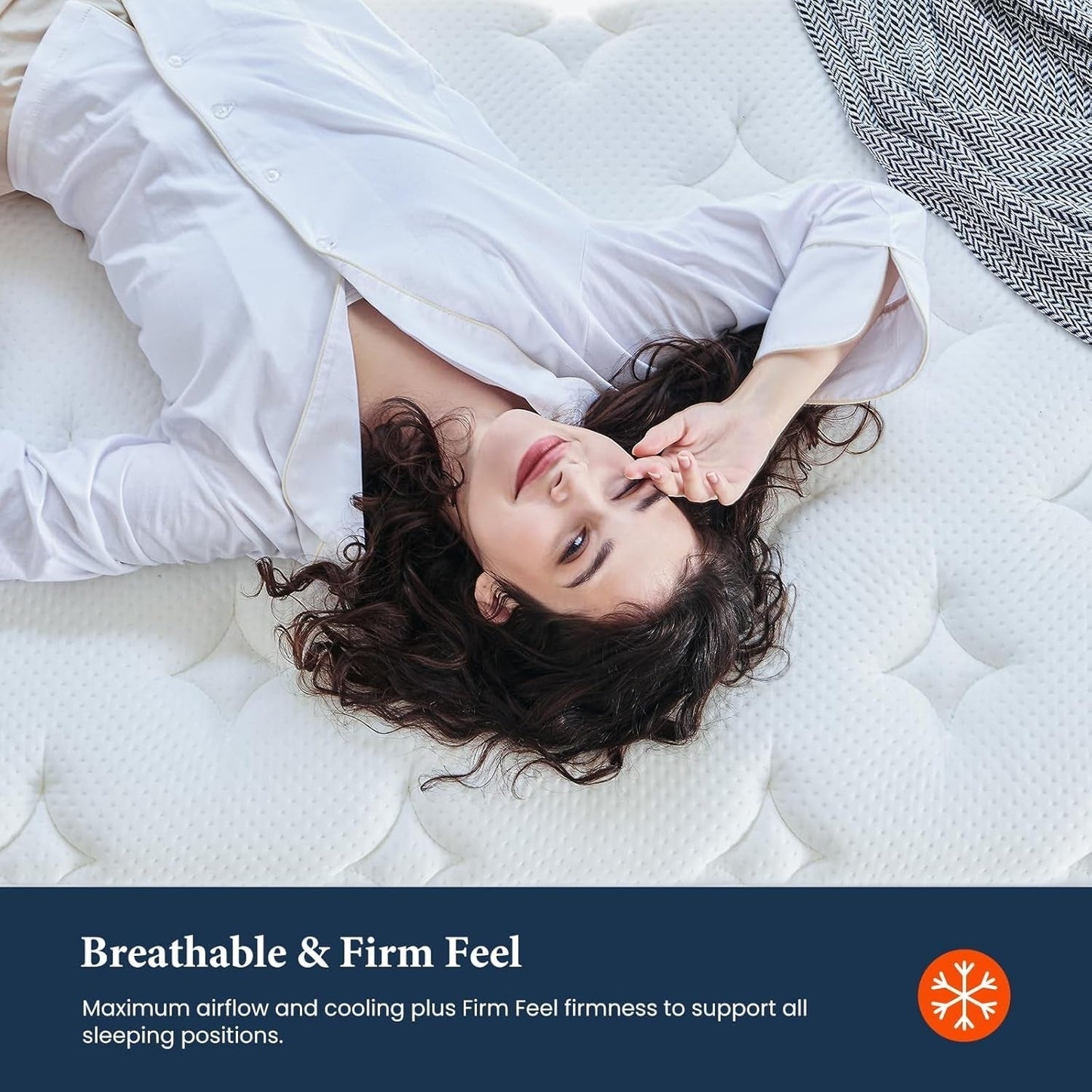 Full Size 12 Inch Firm Hybrid Mattress in Box