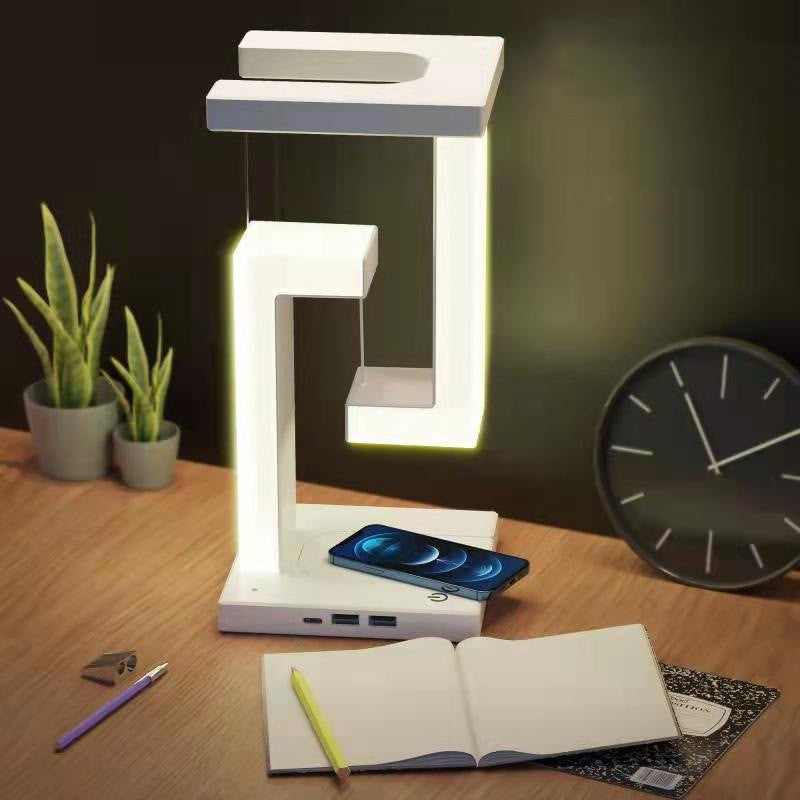 Modern Smartphone Wireless Charging Suspension Table Lamp Balance Lamp Floating For Home Bedroom