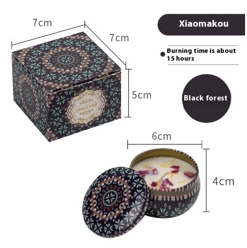 Natural Dried Flower Candle Flower Fragrance Incense Candle