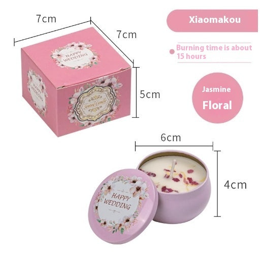 Natural Dried Flower Candle Flower Fragrance Incense Candle