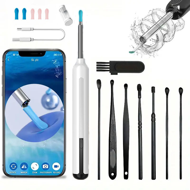 Ear Cleaner with Camera - 6 Ear Scoops HD Visual Earwax Removal Tool