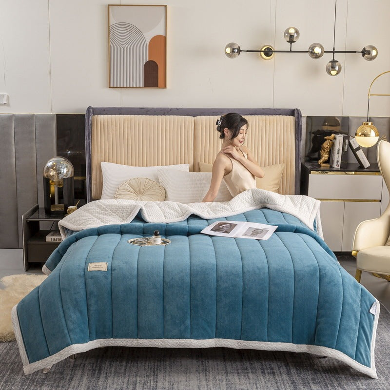 Milk Velvet Beibei Velvet Blanket Thickened In Winter