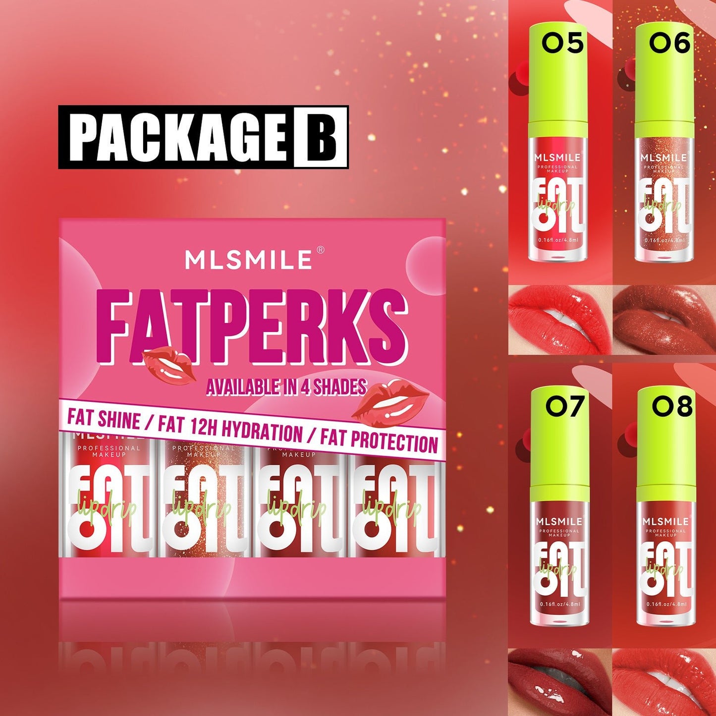 Fat Oil Lip Gloss Sets Lux Lip Oil Collection For 12 Hour Hydration Exclusive Edition - merch gone viral.