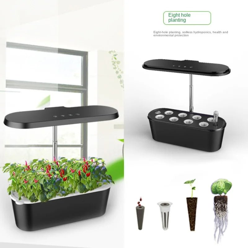 Full Spectrum LED Grow Light Plastic Hydroponic Planter For Indoor Vegetables - Merch Gone Viral