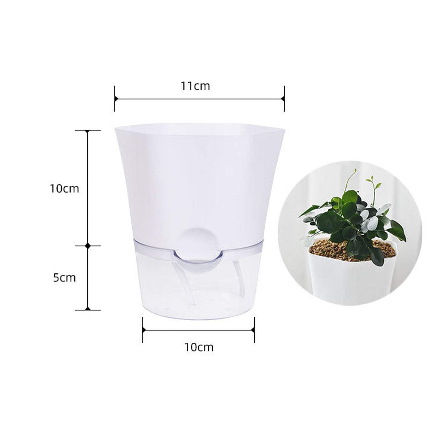 Self-Watering Hydroponic Flower Pot For Indoor - Merch Gone Viral