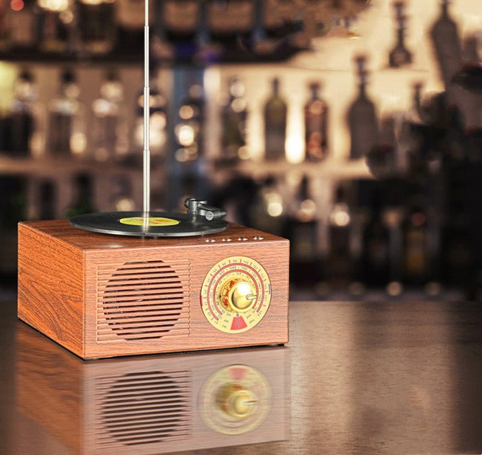Vintage Bluetooth Speaker Wood Phonograph - merch gone viral.
