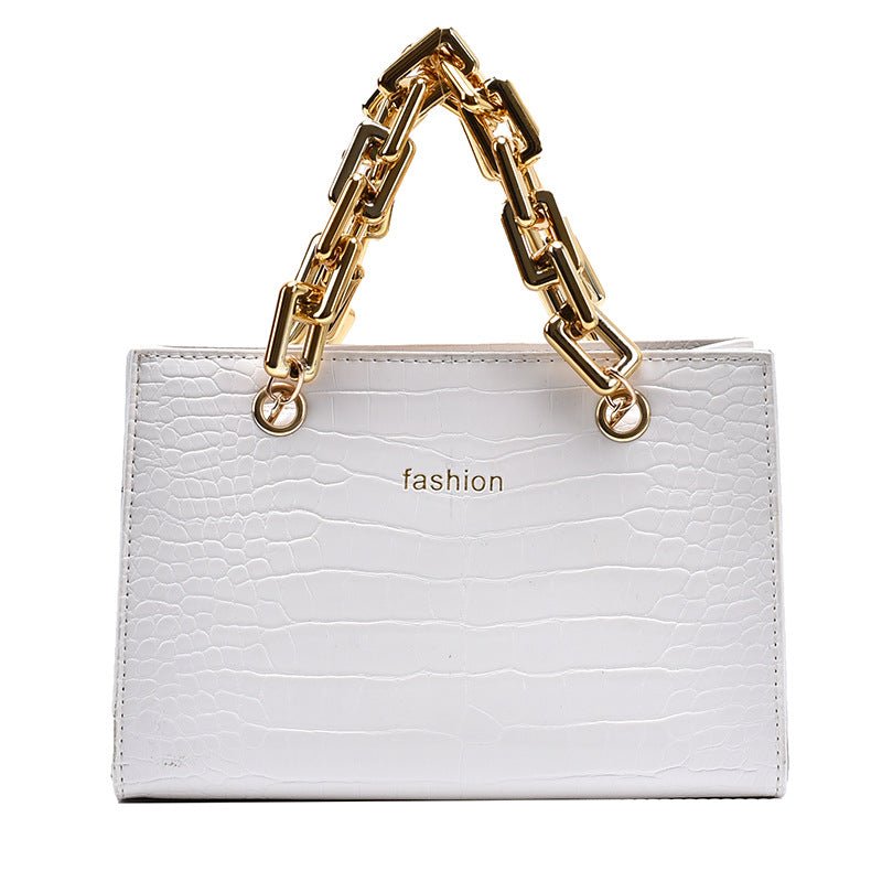 Women’s Net Red Small PU Chain Messenger Bag With Single Shoulder - Merch Gone Viral