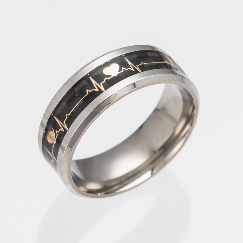 Luminous Pulse Line Ring for Daily Wear All Day Comfort and Durable Stainless Steel Finish