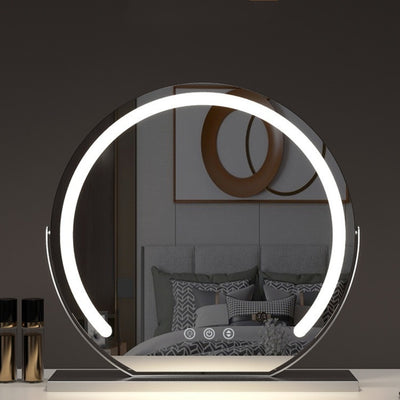 Smart Touch LED Light Mirror Makeup Desktop Dimming Fill Light Mirror Adjustable