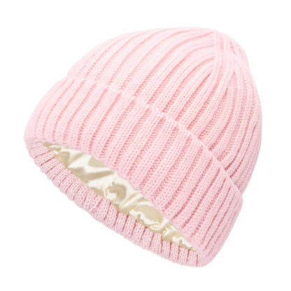 Soft Knit Hat with Satin Finish for All Outfits Warmth and Everyday Comfort for All Seasons