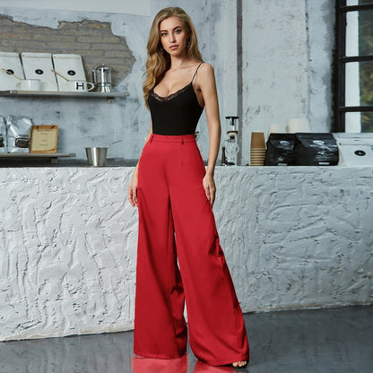 Your Luxe High Waisted Wide Leg Pants Are The Perfect Way to Elevate Everyday Comfort With Soft Premium Polyester.