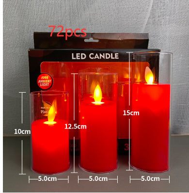 Led Lamp Set with Flame Free Ambience for Safe Long Lasting Glow in Modern Home Decor