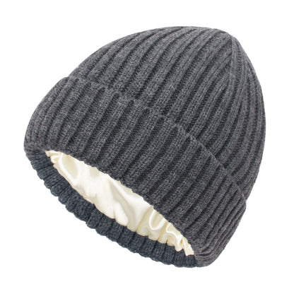 Soft Knit Hat with Satin Finish for All Outfits Warmth and Everyday Comfort for All Seasons