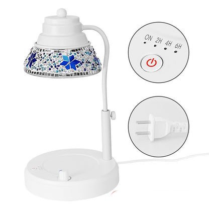 Soft Ambient Crystal Glass Candle Melting Lamp With Low Voltage Glow