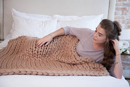 Handwoven Throw Blanket With Cashmere Feel And Durable Acrylic