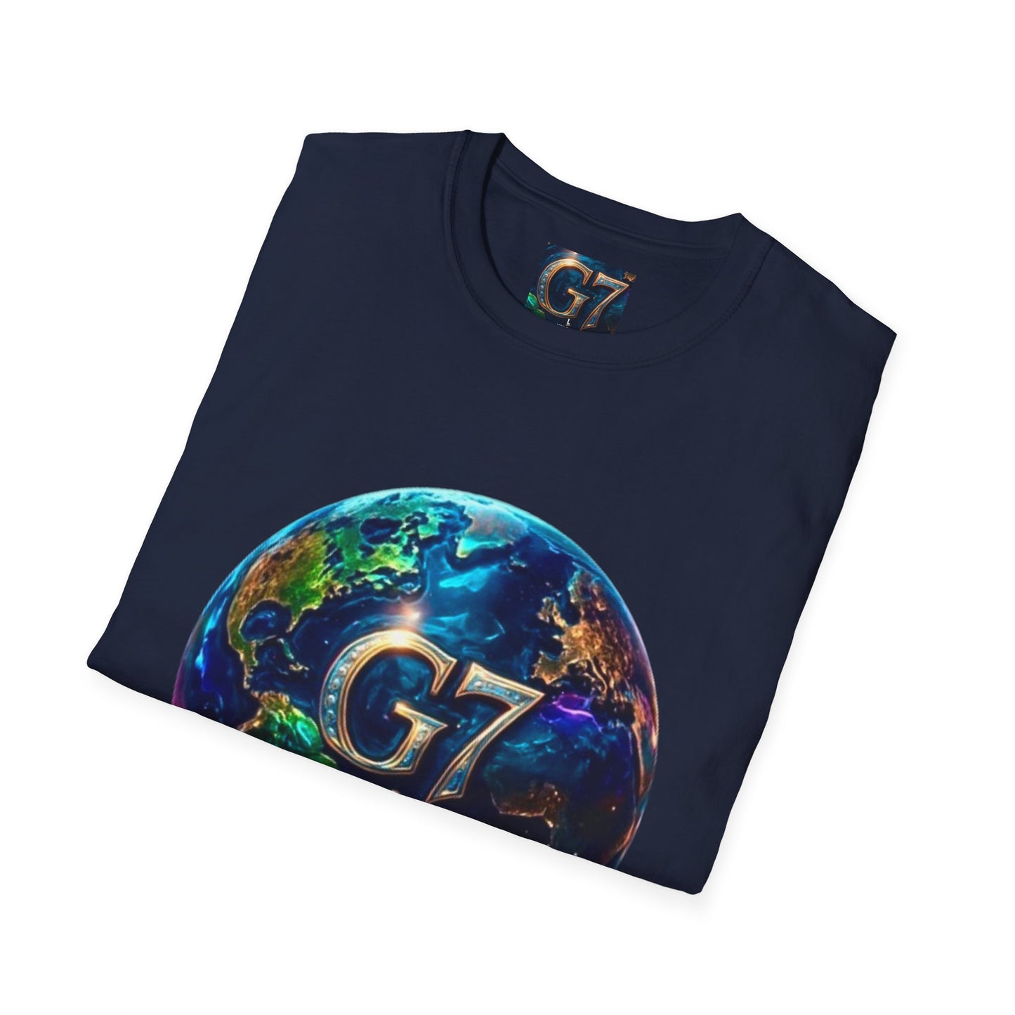 Global Unity Starts Here — Wear the Change - G7 Earth Graphic Unisex T-Shirt - Softstyle Tee