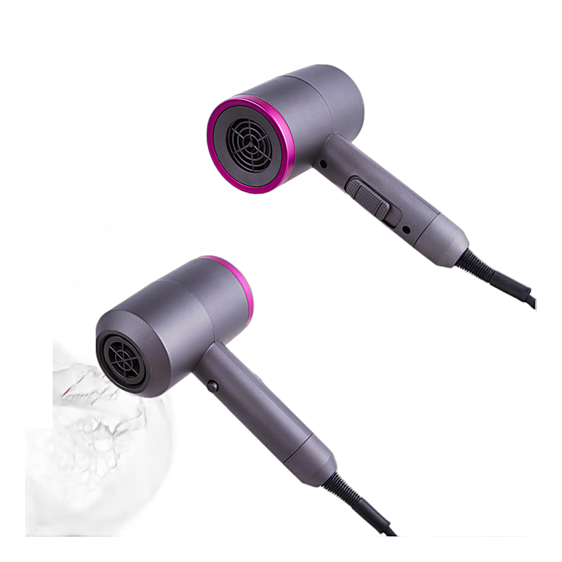 Ionic hair dryer with professional diffuser and airflow control switch
