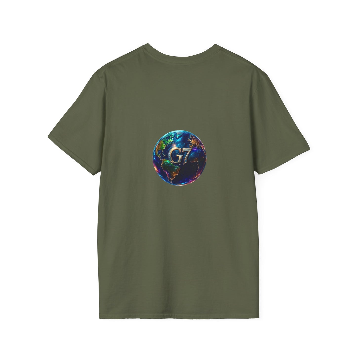 Global Unity Starts Here — Wear the Change - G7 Earth Graphic Unisex T-Shirt - Softstyle Tee