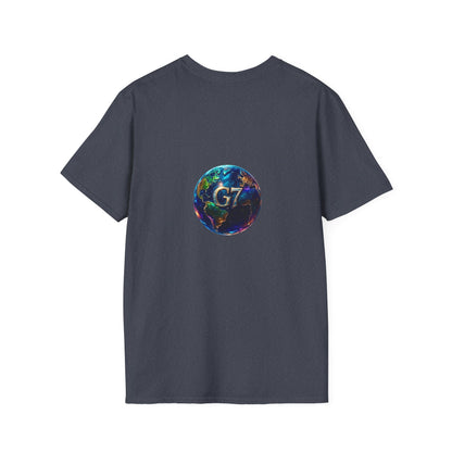 Global Unity Starts Here — Wear the Change - G7 Earth Graphic Unisex T-Shirt - Softstyle Tee