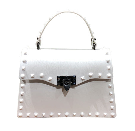 Clear Jelly Shoulder Bag for Women Water Resistant Day to Night Wear