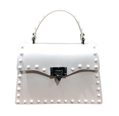 Clear Jelly Shoulder Bag for Women Water Resistant Day to Night Wear