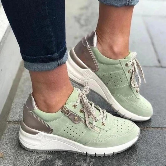 Celeb Style Platform Lace up Sneakers Runners Chunky Sole Fashion Statement CELEBRITY OBSESSION