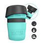 Dog Water Bottle HDPE Foldable with Integrated Silicone Travel Bowl and Leak Proof Top Buckle